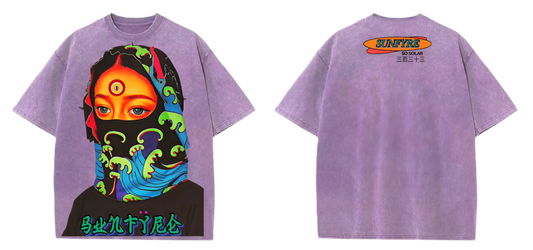 SUNFŸRE “Indigenous” Lavender Oversized T-shirt